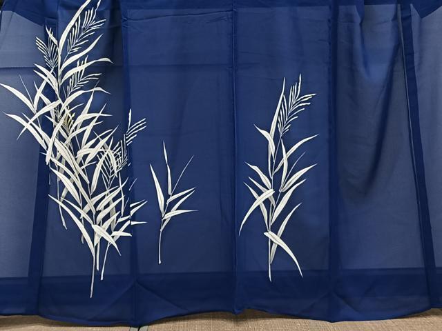 平和屋着物＊夏物　訪問着　絽　枝草文　正絹　逸品　CABL6913xi