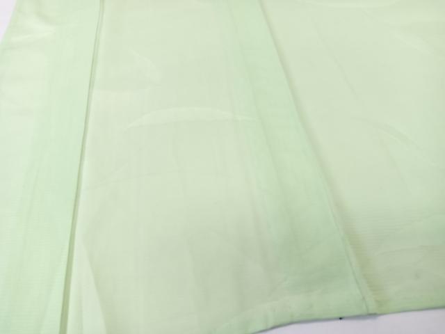 平和屋着物＊夏物　色無地　絽　枝葉紋紗　正絹　逸品　CABL6917xi