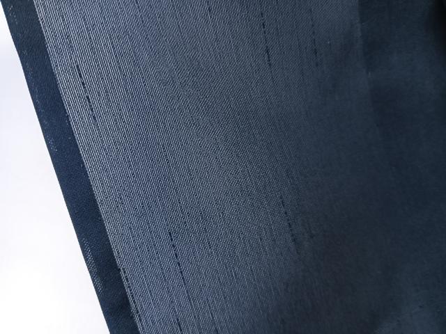 平和屋着物＊夏物　色無地　草花紋紗　濃藍色　正絹　逸品　未使用　CABL6919xi