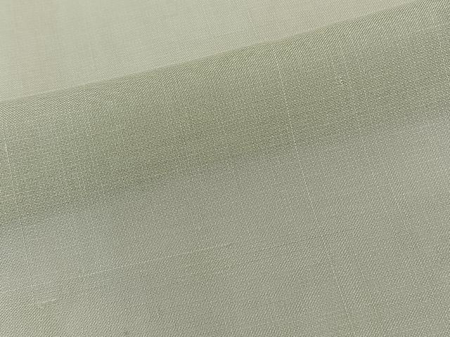 平和屋着物＊夏物　紗紬　抹茶色　正絹　逸品　CABL6920xi