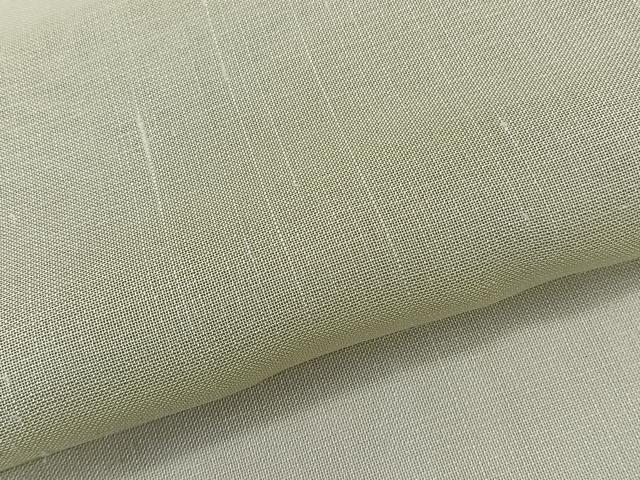 平和屋着物＊夏物　紗紬　抹茶色　正絹　逸品　CABL6920xi