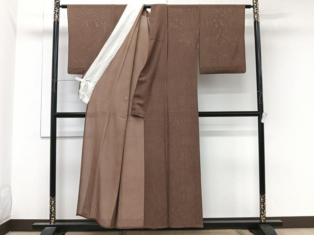 平和屋着物＊夏物　小紋　絽　亀甲文　正絹　逸品　CABL6925xi