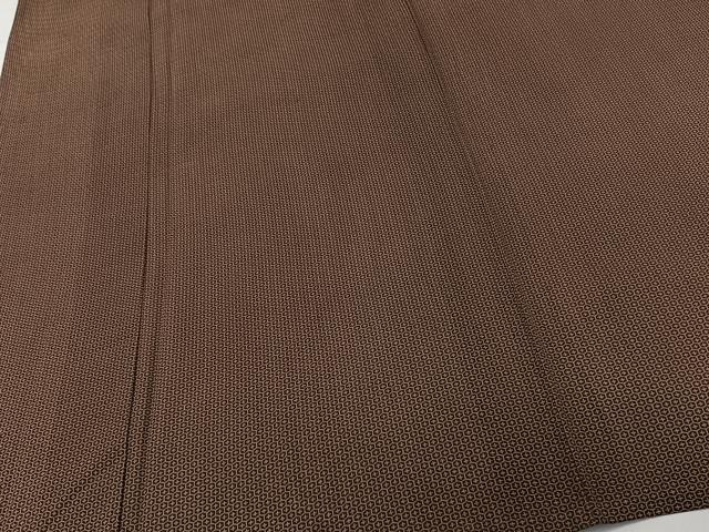 平和屋着物＊夏物　小紋　絽　亀甲文　正絹　逸品　CABL6925xi