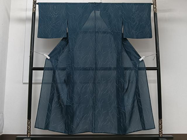 平和屋着物＊夏物　小紋　絽　草尽くし　正絹　逸品　CABL6930xi
