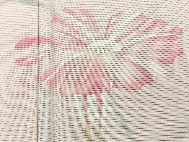 平和屋着物＊夏物　訪問着　絽　手描き　朝顔　正絹　逸品　CABL6931xi