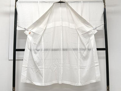 平和屋着物＊夏物　長襦袢　絽　白色　正絹　逸品　CABL6935xi