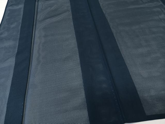 平和屋着物＊夏物　色無地　絽　濃藍色　洗える着物　未使用　CABL6941xi