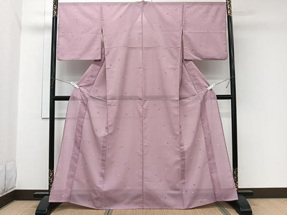平和屋着物＊夏物　小紋　絽　成り物　洗える着物　CABL6949xi