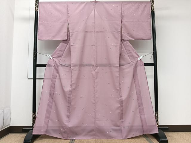 平和屋着物＊夏物　小紋　絽　成り物　洗える着物　CABL6949xi