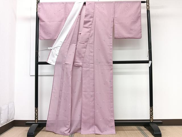 平和屋着物＊夏物　小紋　絽　成り物　洗える着物　CABL6949xi