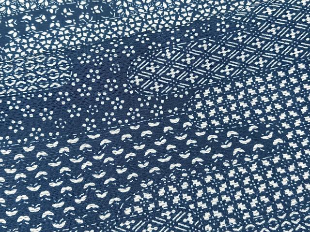 平和屋着物＊夏物　小紋　絽　絵霞花文　五泉　反端付き　正絹　逸品　CABL6952xi