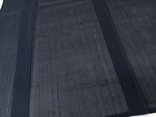 平和屋着物＊夏物　紗紬　縞　正絹　逸品　CABL6955xi