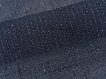 平和屋着物＊夏物　紗紬　縞　正絹　逸品　CABL6955xi