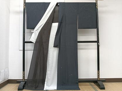 平和屋着物＊京都の老舗呉服メーカー ODASHO　小田章　夏物　訪問着　絽縮緬　花びら文　金彩　ロング丈　正絹　逸品　CABL6967xi