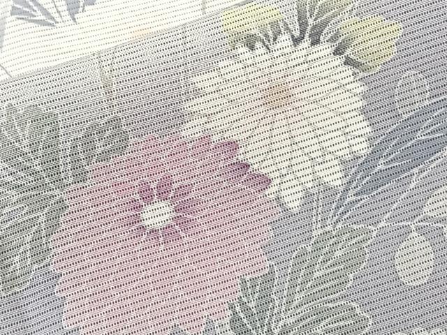 平和屋着物＊夏物　訪問着　絽　友禅　草花文　暈し染め　正絹　逸品　CABL6975xi