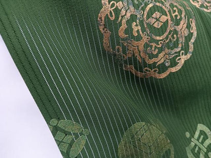 平和屋着物＊夏物　色留袖　縦絽　正倉院宝文　金彩　正絹　逸品　CABL6976xi
