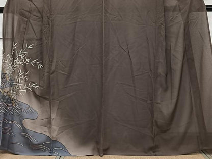 平和屋着物＊夏物　訪問着　絽　籬飛鳥文　正絹　逸品　CABL7000xi