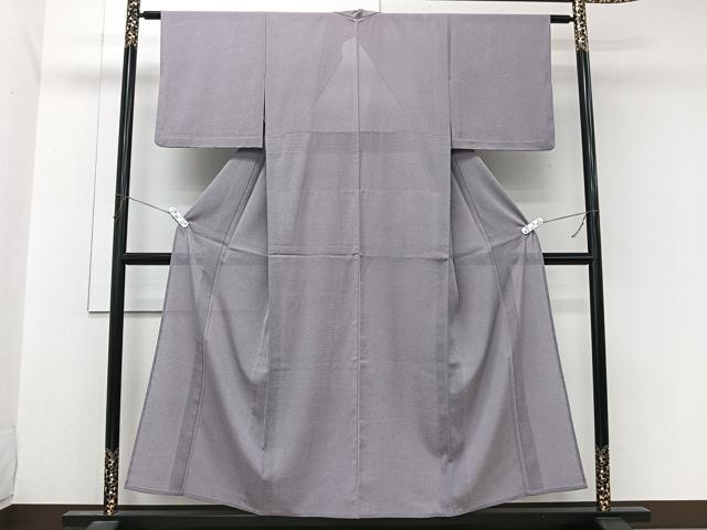 平和屋着物＊夏物　小紋　絽　霞文　さんび謹製　洗える着物　CABL7028xi