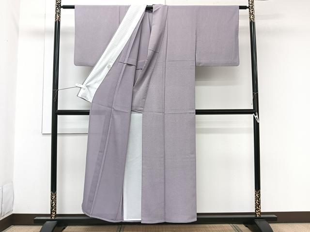 平和屋着物＊夏物　小紋　絽　霞文　さんび謹製　洗える着物　CABL7028xi
