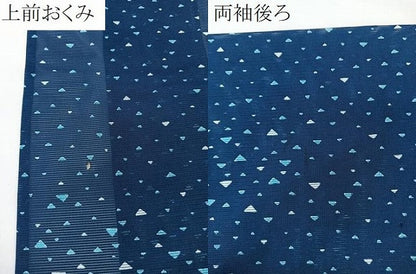 平和屋着物＊夏物　小紋　絽　幾何学文　洗える着物　CABL7031xi