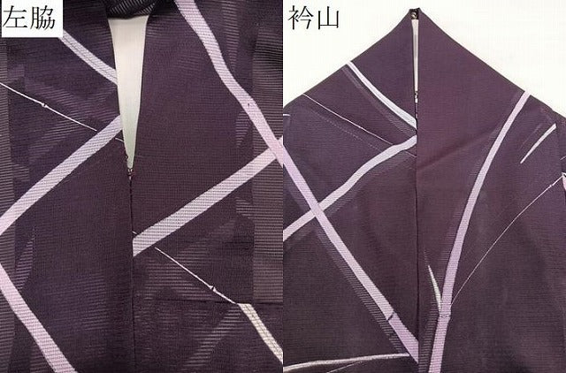 平和屋着物＊夏物　小紋　絽　笹文　洗える着物　CABL7048xi