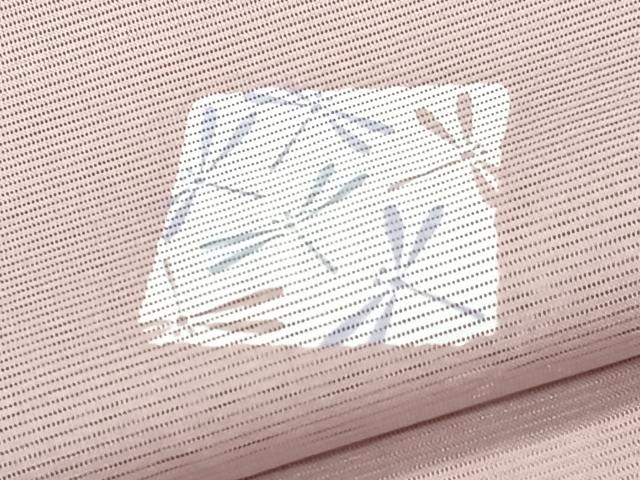 平和屋着物＊夏物　小紋　絽　色紙トンボ　洗える着物　未使用　CABL7049xi
