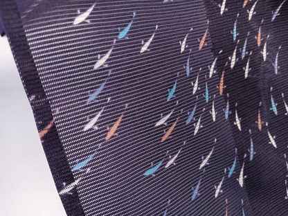 平和屋着物＊夏物　小紋　絽　小魚　洗える着物　CABL7060xi