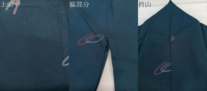 平和屋着物＊夏物　小紋　絽縮緬　吉祥文　洗える着物　CABL7068xi
