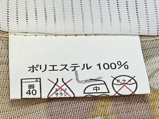 平和屋着物＊夏物　小紋　縦絽　枝萩文　洗える着物　未使用　CABL7077xi