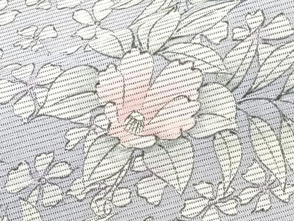平和屋着物＊夏物　小紋　絽　草花文　洗える着物　CABL7081xi