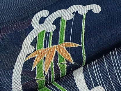 平和屋着物＊夏物　訪問着　絽　立波笹竹文　洗える着物　CABL7136xi