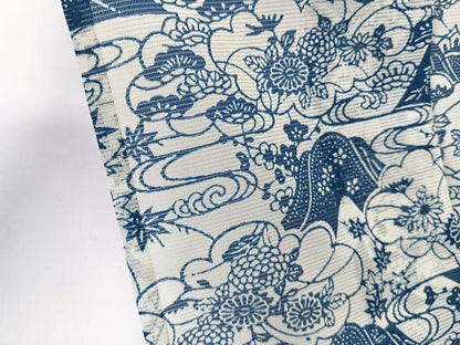 平和屋着物＊夏物　小紋　絽　風景文　洗える着物　CABL7175xi