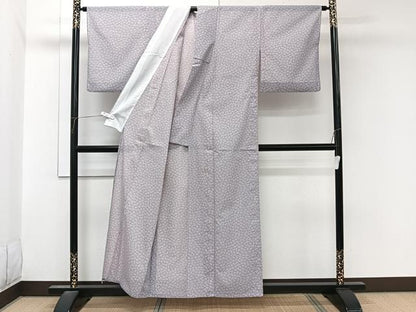 平和屋着物＊夏物　小紋　絽　花尽し　洗える着物　CABL7181xi