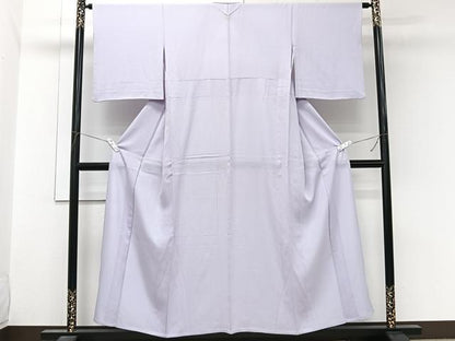 平和屋着物＊夏物　色無地　絽　薄葡萄色　正絹　逸品　CABL7185xi