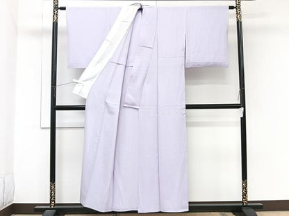 平和屋着物＊夏物　色無地　絽　薄葡萄色　正絹　逸品　CABL7185xi