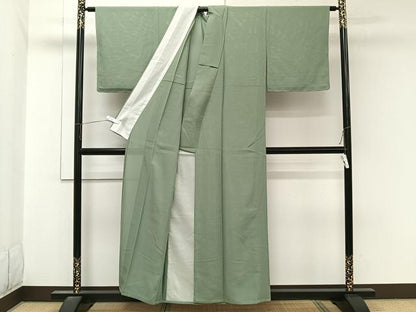 平和屋着物＊夏物　色無地　絽　青鈍色　正絹　逸品　未使用　CABL7197xi