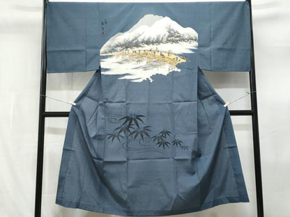 平和屋着物■男性　長襦袢　無双仕立て　廣重　洗える着物　CABL7209fb
