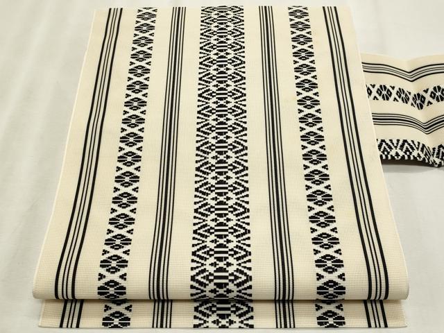 平和屋着物＊夏物　本場筑前博多織　八寸名古屋帯　紗献上　正絹　逸品　CABL7217fb