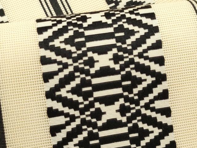 平和屋着物＊夏物　本場筑前博多織　九寸名古屋帯　紗献上　正絹　逸品　CABL7218fb
