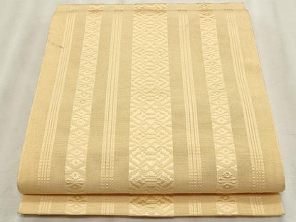 平和屋着物＊夏物　博多織　八寸名古屋帯　紗献上　蜂蜜色　CABL7219fb