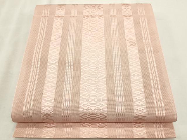 平和屋着物＊夏物　本場筑前博多織　八寸名古屋帯　紗献上　虹色　正絹　逸品　CABL7222fb