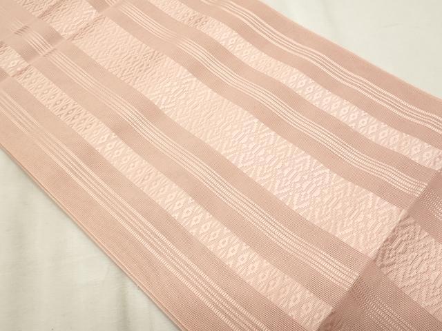 平和屋着物＊夏物　本場筑前博多織　八寸名古屋帯　紗献上　虹色　正絹　逸品　CABL7222fb