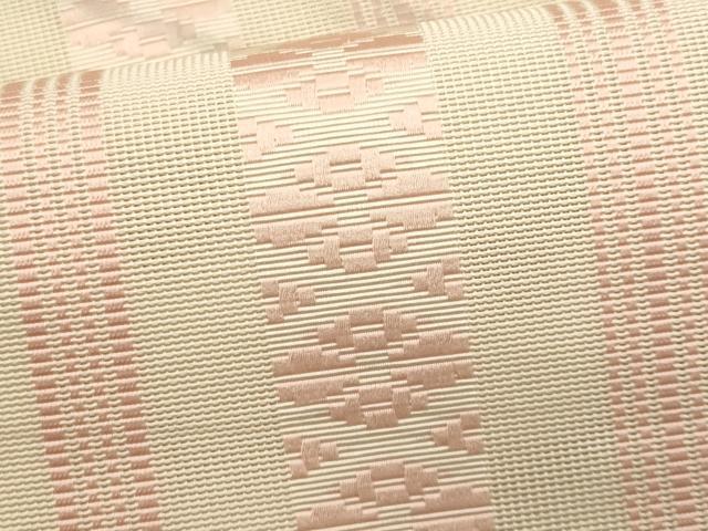 平和屋着物＊夏物　本場筑前博多織　八寸名古屋帯　紗献上　肌色　正絹　逸品　CABL7233fb