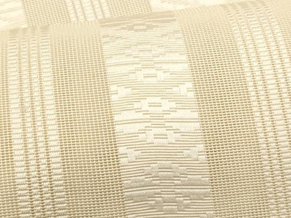 平和屋着物＊夏物　本場筑前博多織　八寸名古屋帯　薄卵色　正絹　逸品　CABL7234fb