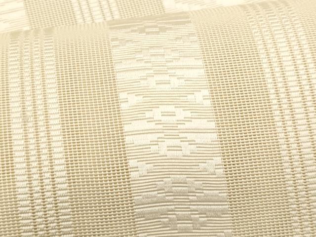 平和屋着物＊夏物　本場筑前博多織　八寸名古屋帯　薄卵色　正絹　逸品　CABL7234fb