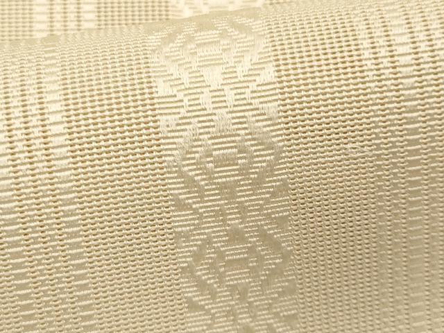 平和屋着物＊夏物　本場筑前博多織　八寸名古屋帯　紗献上　薄卵色　正絹　逸品　CABL7235fb