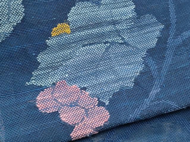 平和屋着物＊夏物　八寸名古屋帯　葡萄　正絹　逸品　CABL7243fb