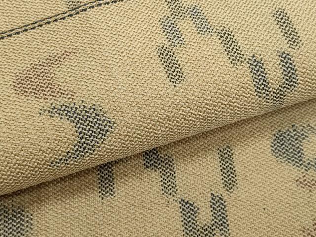 平和屋着物＊夏物　八寸名古屋帯　琉球絣文様　正絹　逸品　CABL7247fb