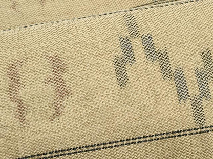 平和屋着物＊夏物　八寸名古屋帯　琉球絣文様　正絹　逸品　CABL7247fb