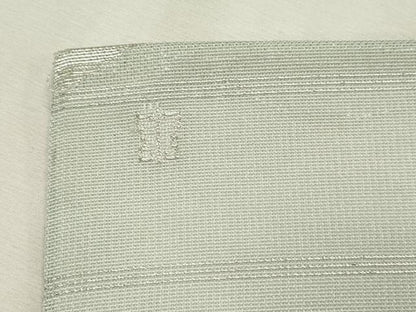 平和屋着物＊夏物　西陣　川島織物　九寸名古屋帯　芝草文　銀糸　正絹　逸品　CABL7265fb